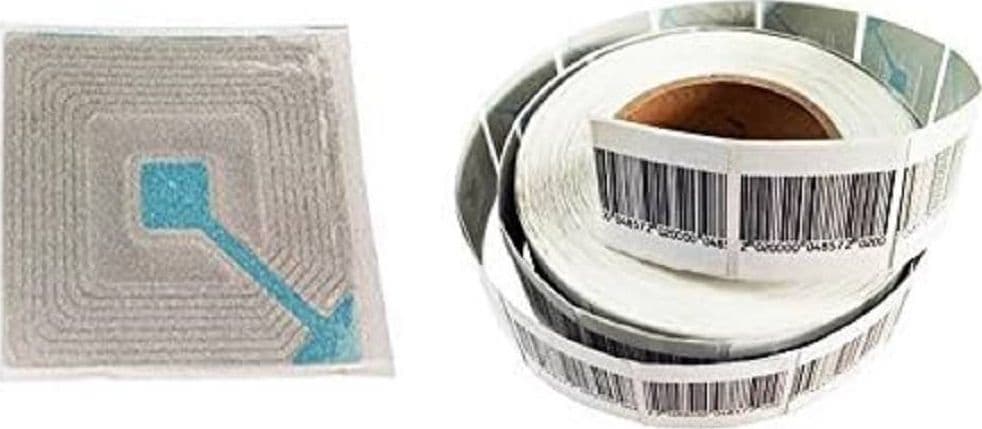 CONFEZIONE 1000 ETICHETTE ETICHETTA ANTITACCHEGGIO FERLABEL 40X40 MM ANTIFURTO - 4