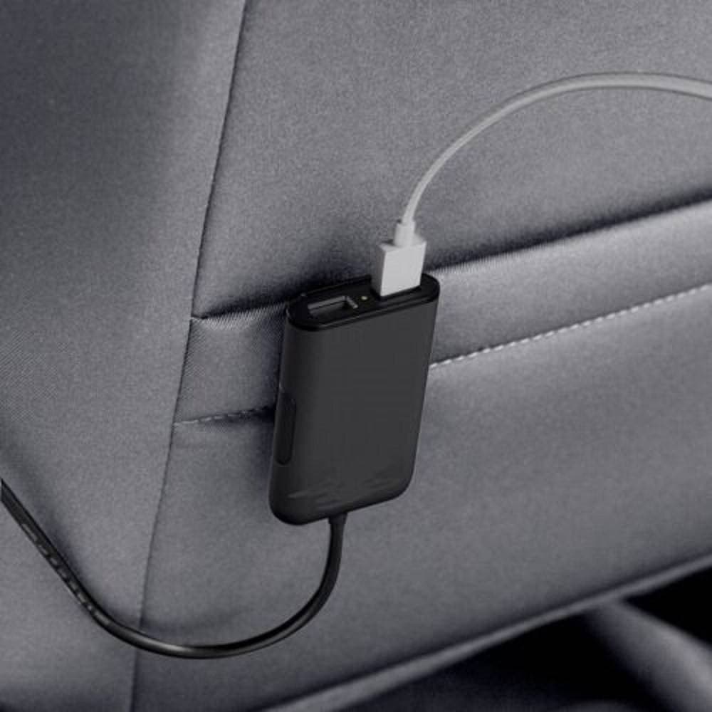 CARICABATTERIA AUTO 4 PORTE USB CAVO ESTENSIBILE 36W RICARICA VELOCE 8.4A C-9V44 - 4