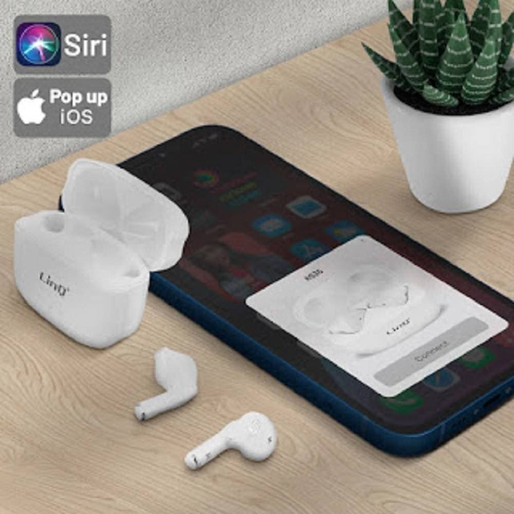 AURICOLARI CUFFIE BLUETOOTH WIRELESS CONTROLLO TOUCH CON SCATOLA DI RICARICA R535 - 6