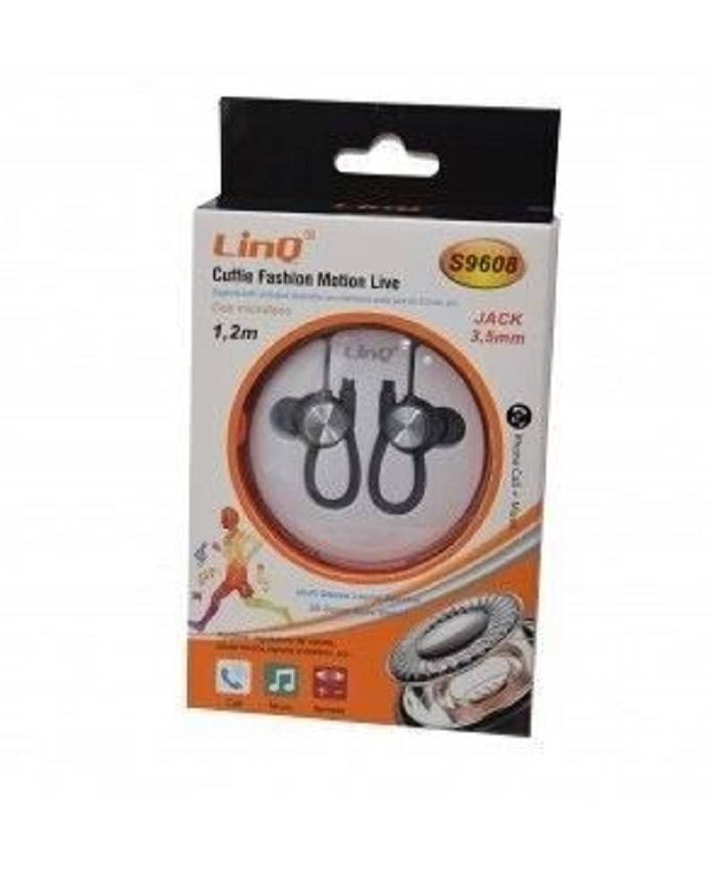 AURICOLARI CUFFIE S9608 CON MICROFONO FASHION MOTION LIVE SPORT JACK 3.5MM 1.2MT - 2