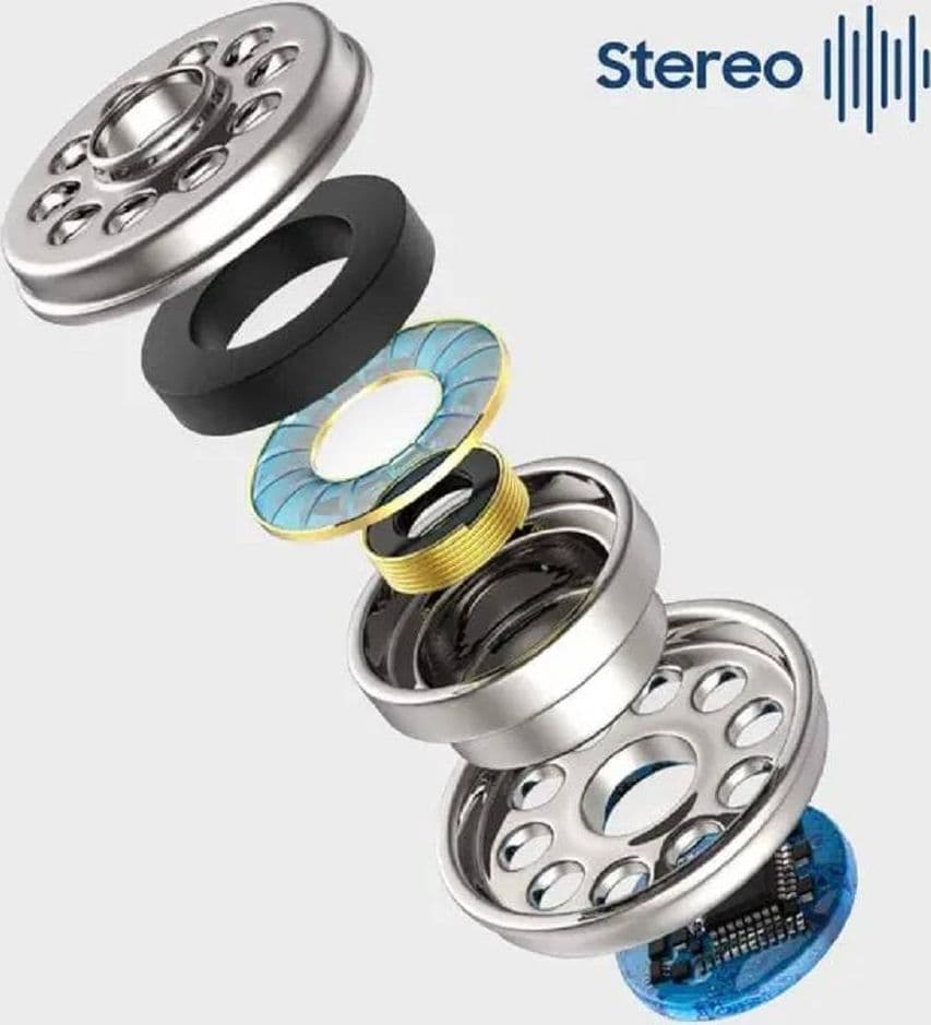AURICOLARI CUFFIE STEREO IN-EAR CON REGOLAZIONE VOLUME MICROFONO TYPE-C SM9809 - 9