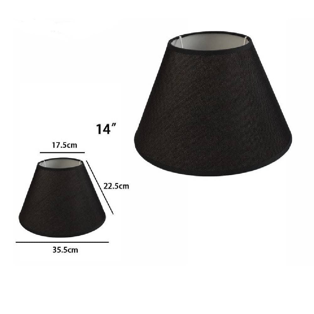 PARALUME CONICO CILINDRO CLASSICO RICAMBIO PER LAMPADA E APPLIQUE IN TESSUTO TNT - 22