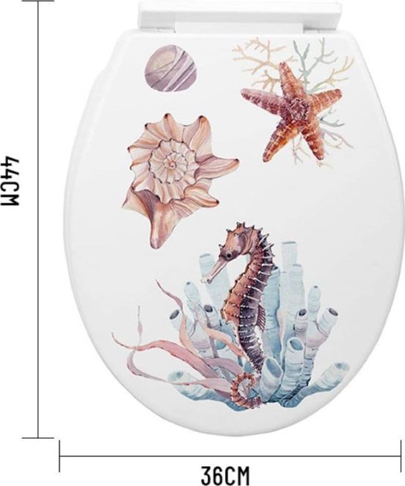 COPRIWATER UNIVERSALE IN PLASTICA SUPER RESISTENTE 44X36CM DECORAZIONI MARINE