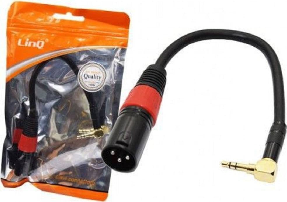 CAVO ADATTATORE AUDIO DA XLR MASCHIO A JACK DA 3,5 MM MASCHIO ANGOLATO KL-9223