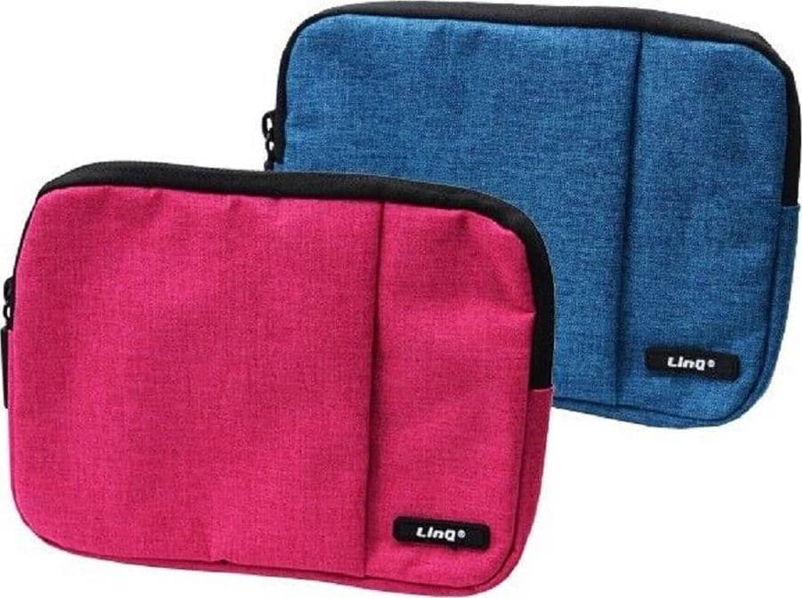 CUSTODIA PER TABLET 8-10" BORSA PROTETTIVA IN TESSUTO COLORATA CON CERNIERA L1915 - 2