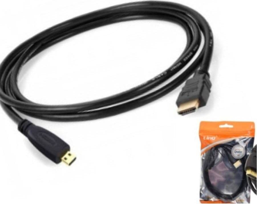 CAVO ADATTATORE CONVERSIONE DA MICRO HDMI A HDMI LUNGHEZZA 1,5 METRI HD-C4527 - 2