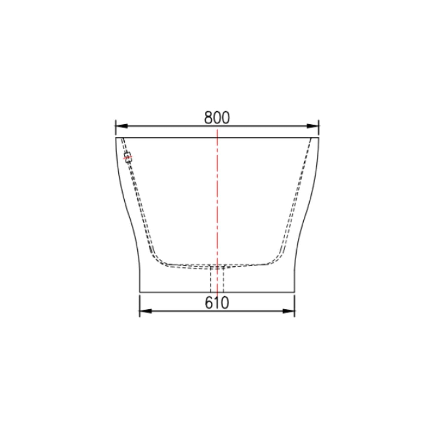 Vasca Da Bagno Ovale Freestanding In Acrilico Bianco Lucido - 9