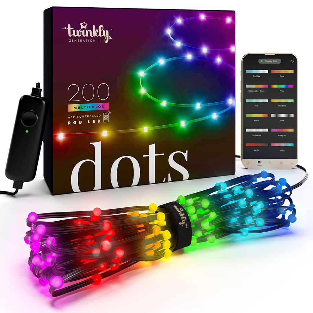 Catena luminosa Twinkly Dots a led RGB + Luce Calda decorazione natalizia in Catene luminose per interni MagiediNatale.it - Altamura, commercioVirtuoso.it
