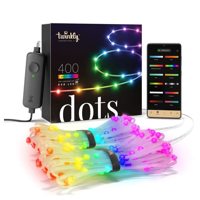 Catena luminosa Twinkly Dots a led RGB + Luce Calda decorazione natalizia in Catene luminose per interni MagiediNatale.it - Altamura, commercioVirtuoso.it
