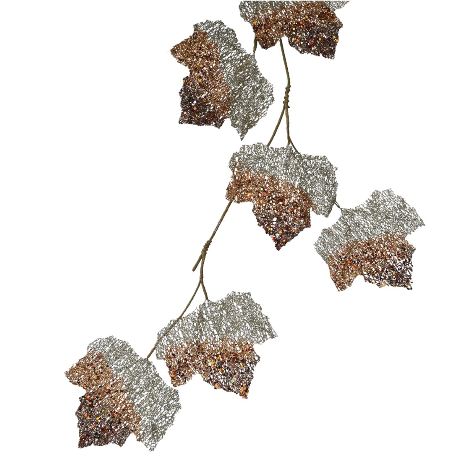 Ramo decorativo natalizia, color marrone, decorazione per interno ed esterno da 120 cm