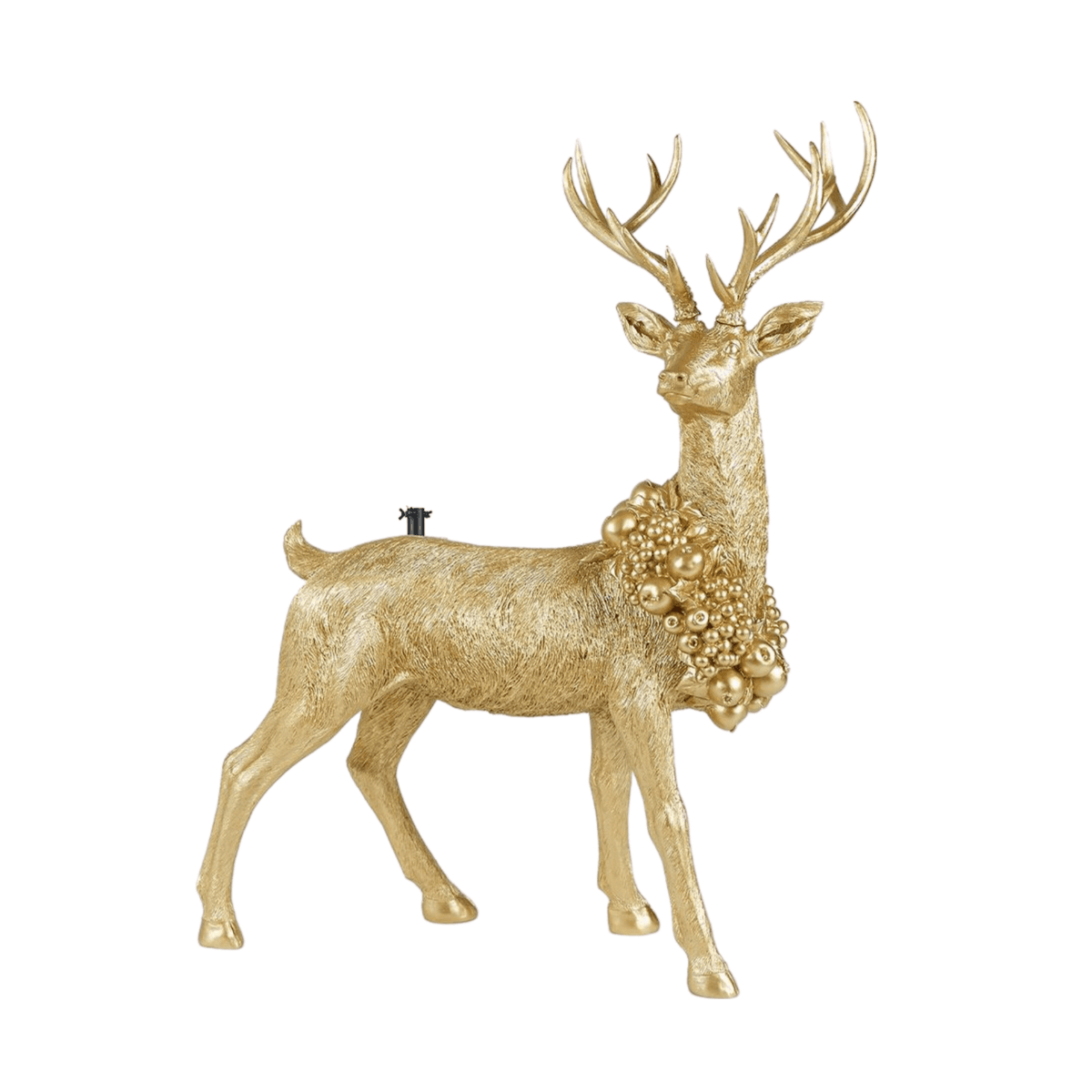 Base per albero di Natale a forma di cervo d'oro 81 x 38 x h 120 cm in Basi e supporti per alberi di Natale MagiediNatale.it - Altamura, commercioVirtuoso.it