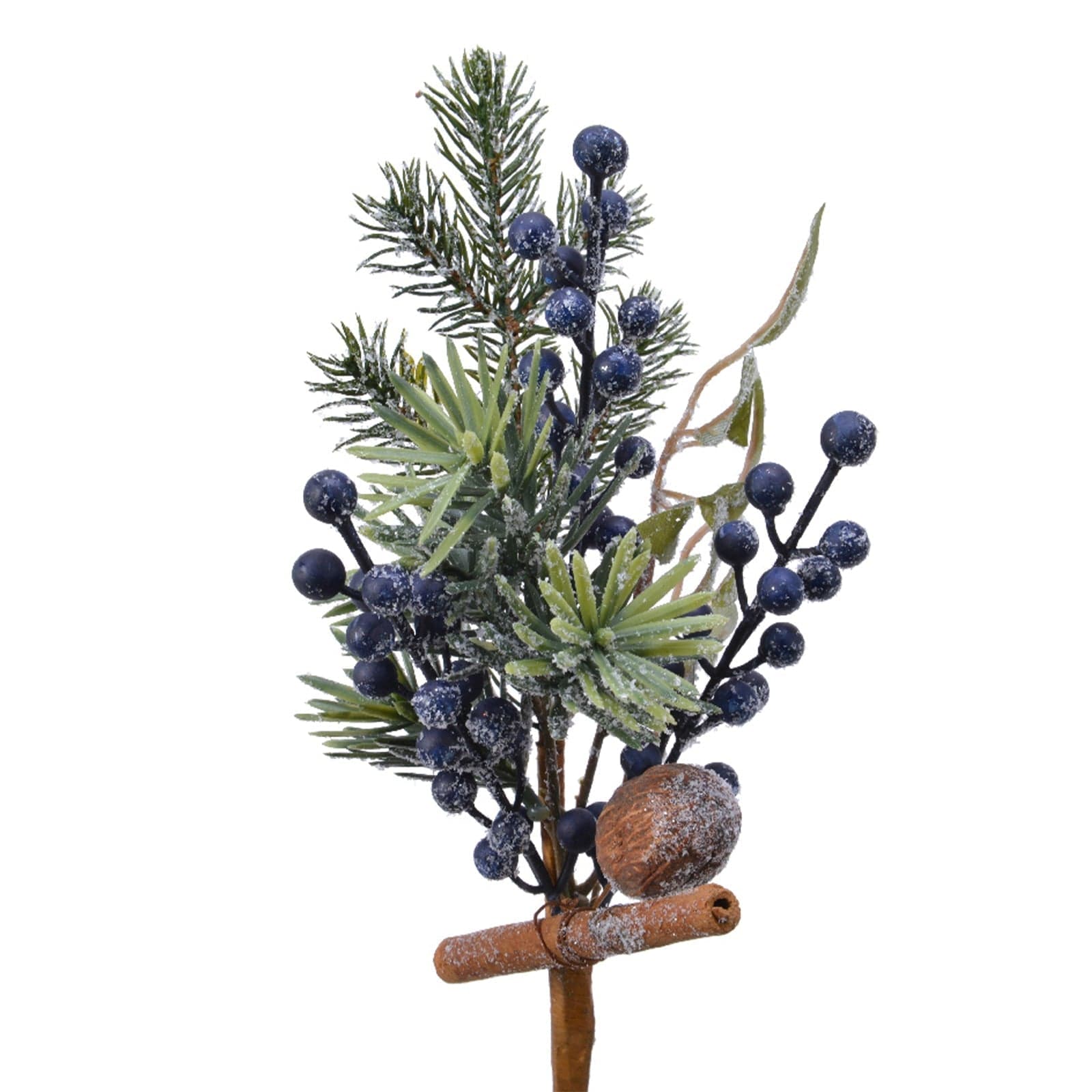 Ramo decorativo con Bacche Innevate per composizioni floreali da 31 cm