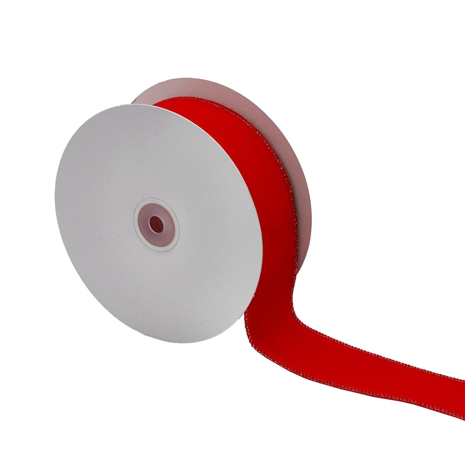 Nastro "Calume" rosso scuro per decorazioni e confezioni natalizie, da 50 mm x 20 metri in Tessuti MagiediNatale.it - Altamura, commercioVirtuoso.it