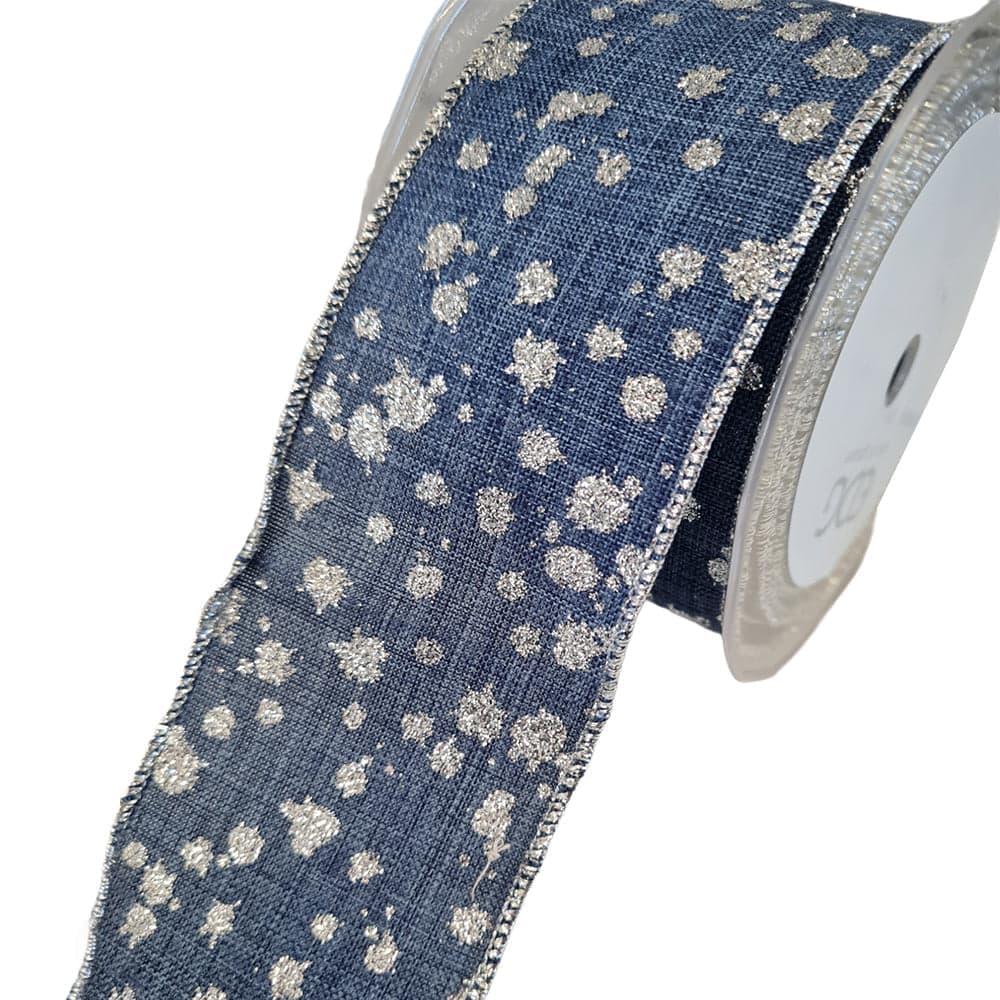 Nastro a pois per decorazioni e confezioni natalizie, da 60 mm x 10 metri in Tessuti MagiediNatale.it - Altamura, commercioVirtuoso.it