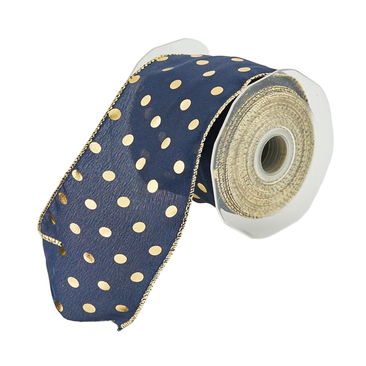 Nastro a pois per decorazioni e confezioni natalizie, da 60 mm x 10 metri in Tessuti MagiediNatale.it - Altamura, commercioVirtuoso.it