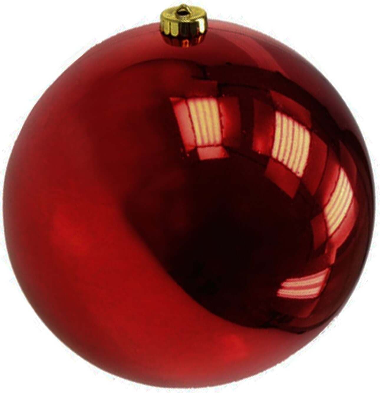 12 palline natalizie in PVC Bordeaux da Ø 8 cm, Pendaglio Tinta Unita
