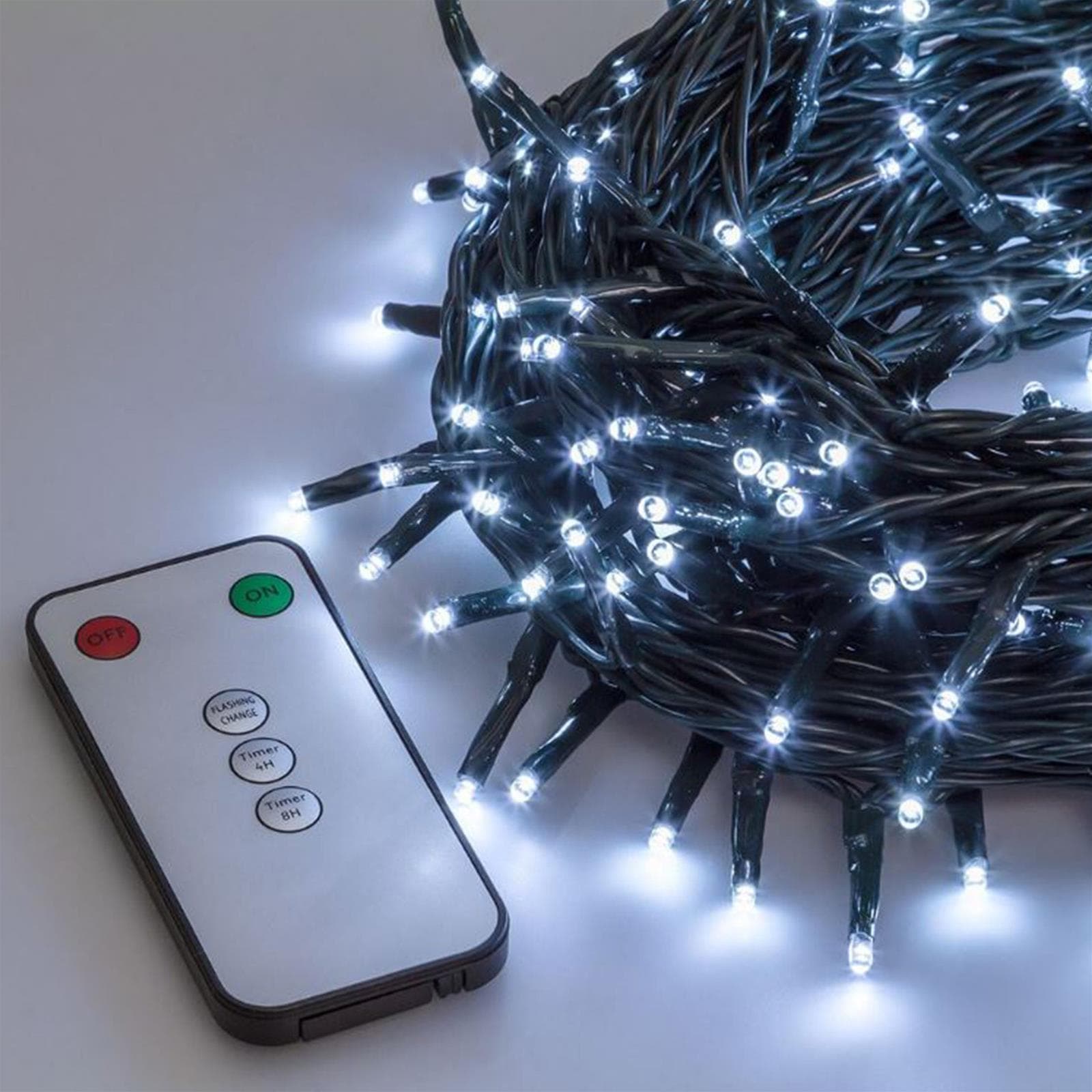 Luci di natale catena a led con telecomando per interno ed esterno addobbi natalizi Ø 5 mm in Catene luminose per interni MagiediNatale.it - Altamura, commercioVirtuoso.it