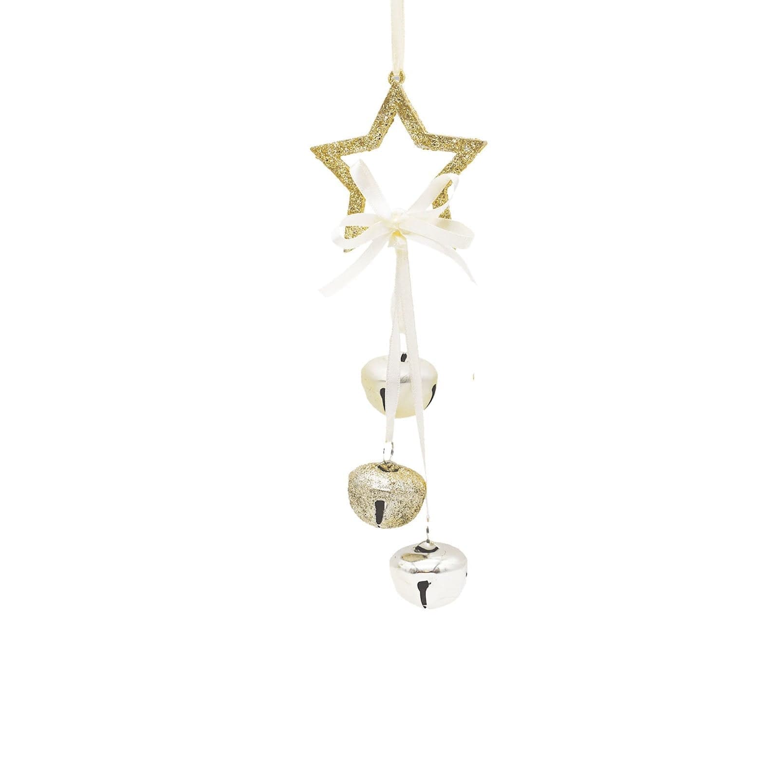 Pendente natalizio in legno con campanelli h 35 cm per albero di Natale in Campanelli e campanelli da slitta MagiediNatale.it - Altamura, commercioVirtuoso.it
