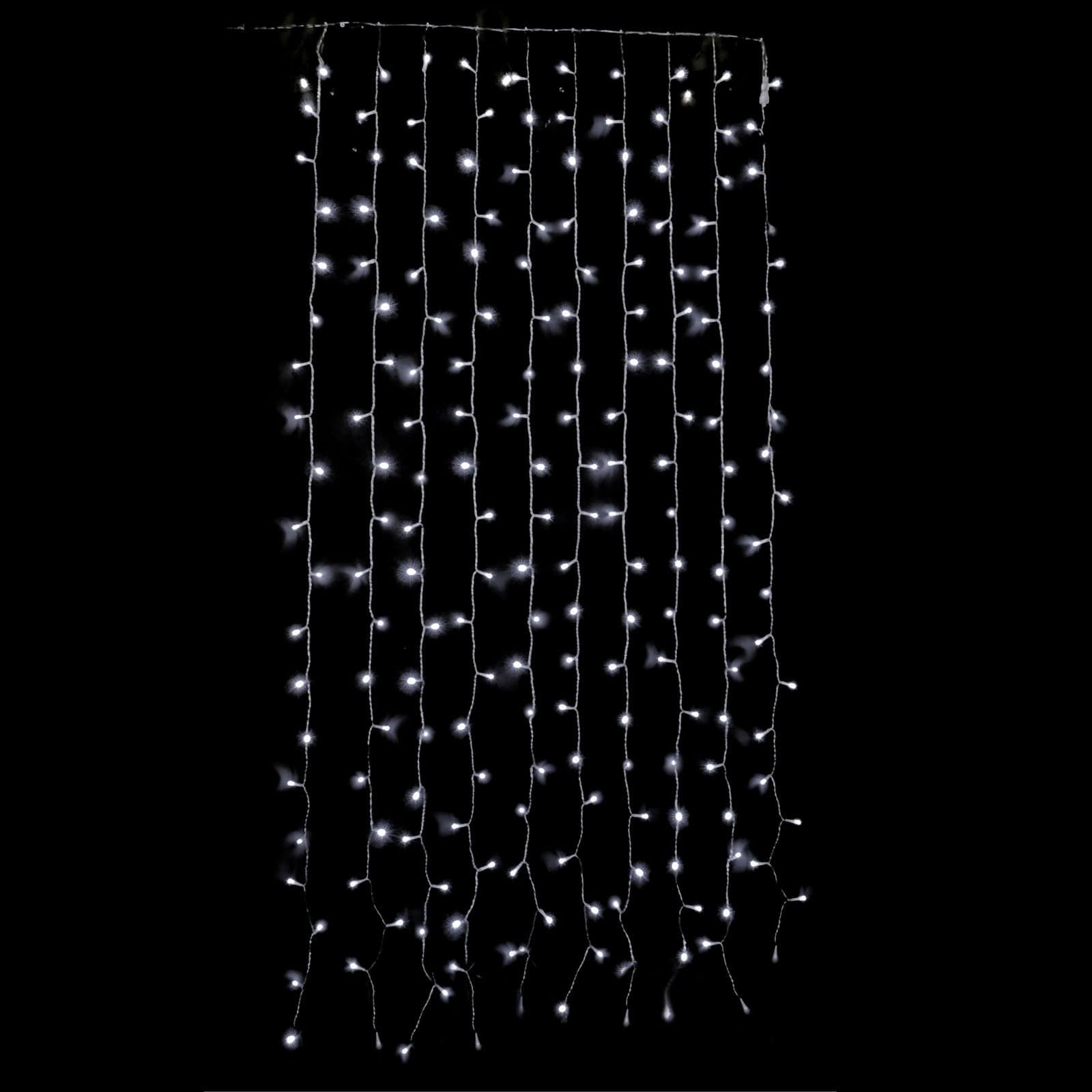 Tenda luminosa a led cascata da esterno decorazione natalizia 1 x h 2 mt in Catene luminose per interni MagiediNatale.it - Altamura, commercioVirtuoso.it