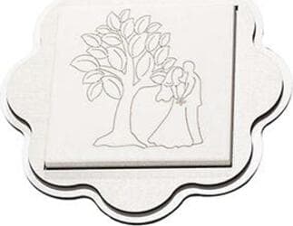 Sottopentola personalizzabile in legno mdf e ceramica, ∅ 16 cm Casa e cucina/Pentole padelle e pirofile/Accessori/Sottopentola MagiediNatale.it - Altamura, Commerciovirtuoso.it