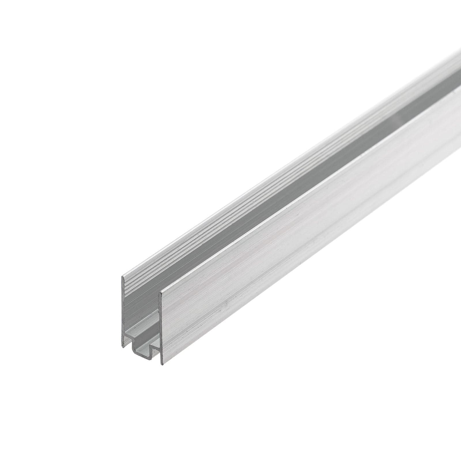 Profilo in alluminio da 1 m per fissaggio tubo bifacciale da 8 mm