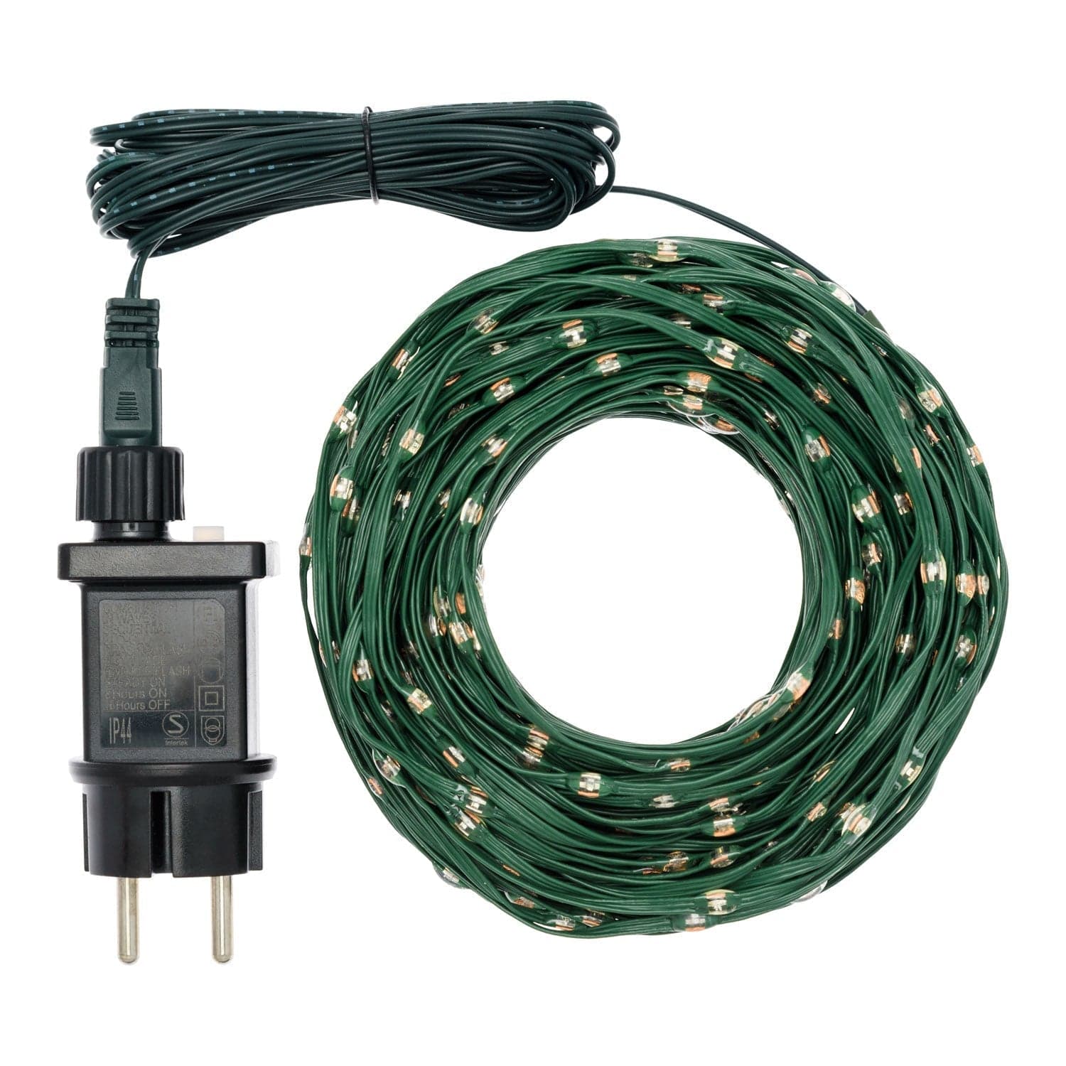Catena lineare "Gocce luminose" con led da Ø 4 mm con cavo 8 giochi di luce in Catene luminose per interni MagiediNatale.it - Altamura, commercioVirtuoso.it
