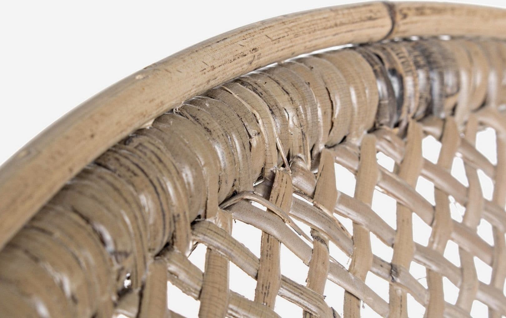 Sedia "Edelina" con rattan, per arredo interno con braccioli, 55 x 62 x h 96 cm in Sedie Decor Space - Altamura, commercioVirtuoso.it