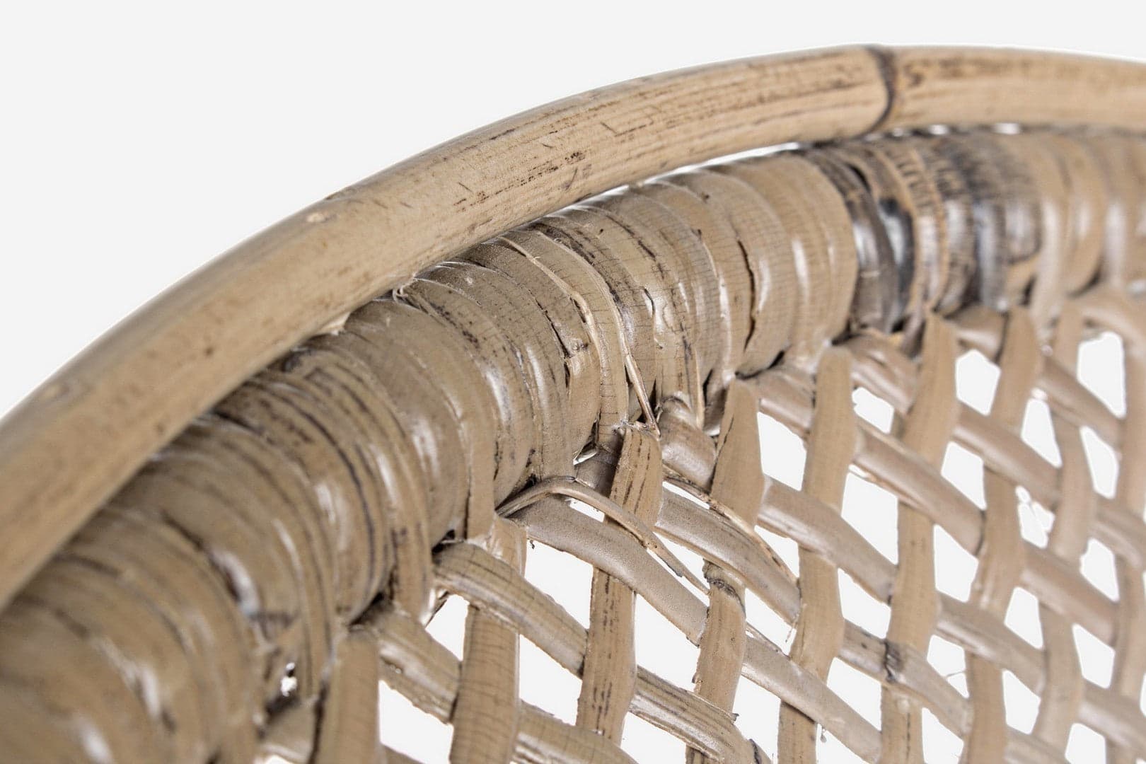 Sedia "Edelina" con rattan, per arredo interno con braccioli, 55 x 62 x h 96 cm in Sedie Decor Space - Altamura, commercioVirtuoso.it