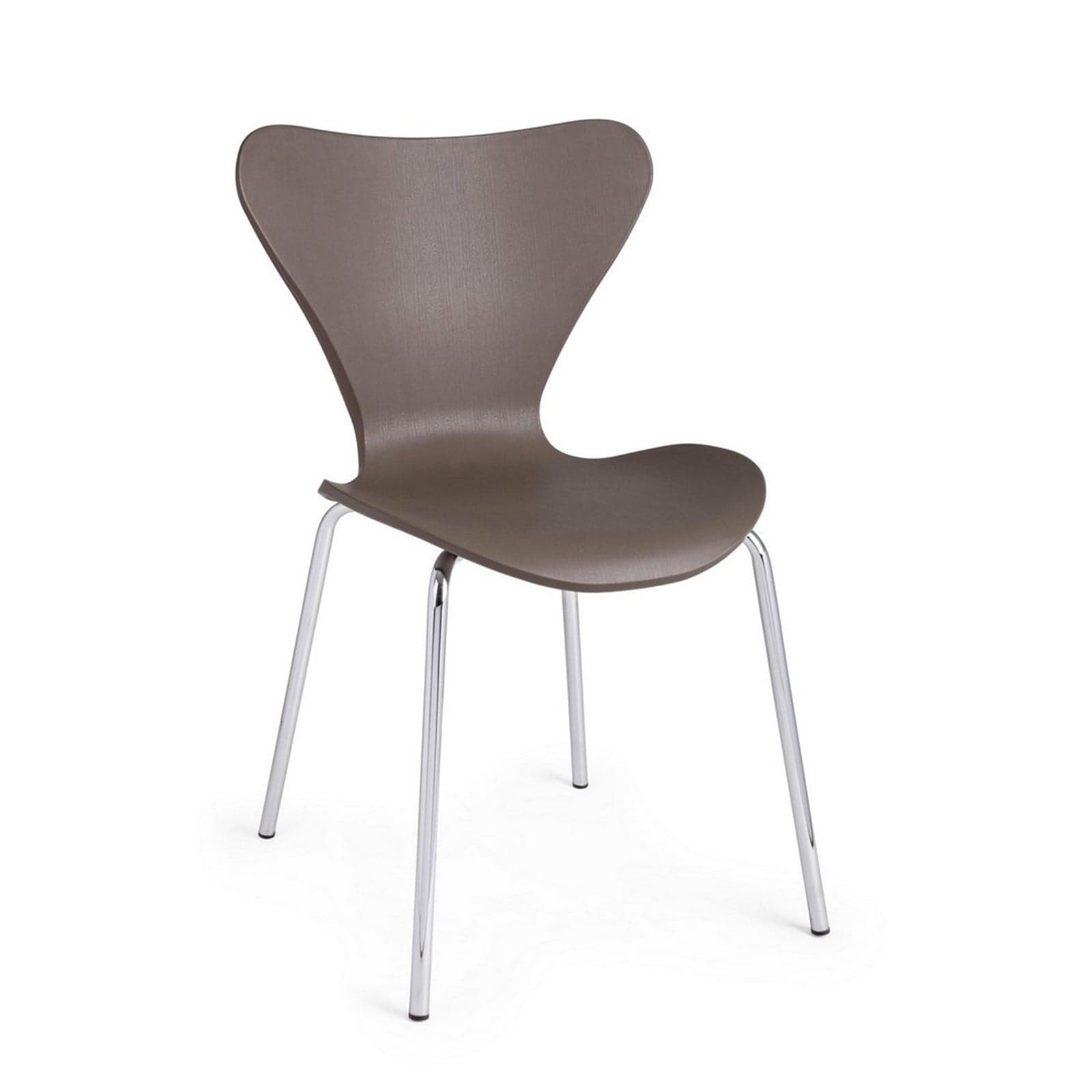 Sedia "Tessa" con gambe in acciaio verniciato a polvere epossidica, per arredo interno 50 x 49,5 x h 82 cm – Cammello,