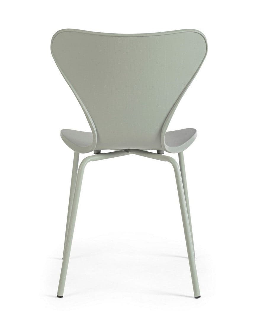 Sedia "Tessa" con gambe in acciaio verniciato a polvere epossidica, per arredo interno 50 x 49,5 x h 82 cm in Sedie Decor Space - Altamura, commercioVirtuoso.it