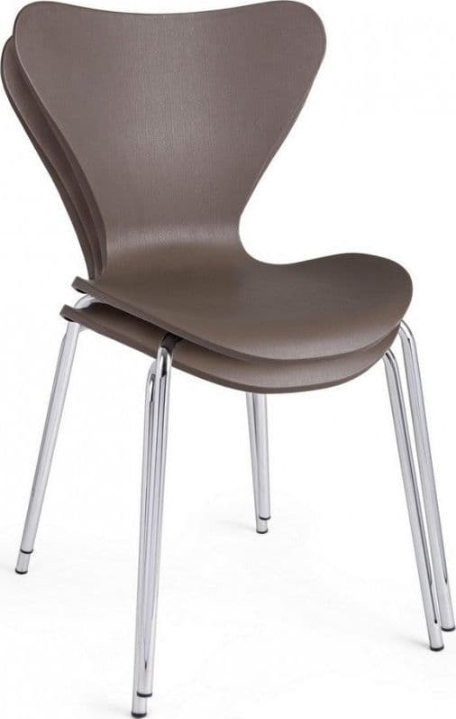 Sedia "Tessa" con gambe in acciaio verniciato a polvere epossidica, per arredo interno 50 x 49,5 x h 82 cm - 22
