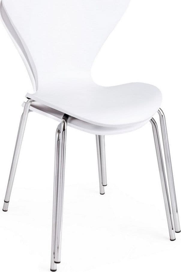 Sedia "Tessa" con gambe in acciaio verniciato a polvere epossidica, per arredo interno 50 x 49,5 x h 82 cm - 30