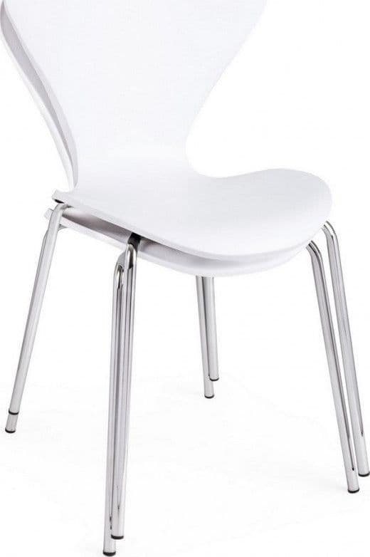 Sedia "Tessa" con gambe in acciaio verniciato a polvere epossidica, per arredo interno 50 x 49,5 x h 82 cm - 31