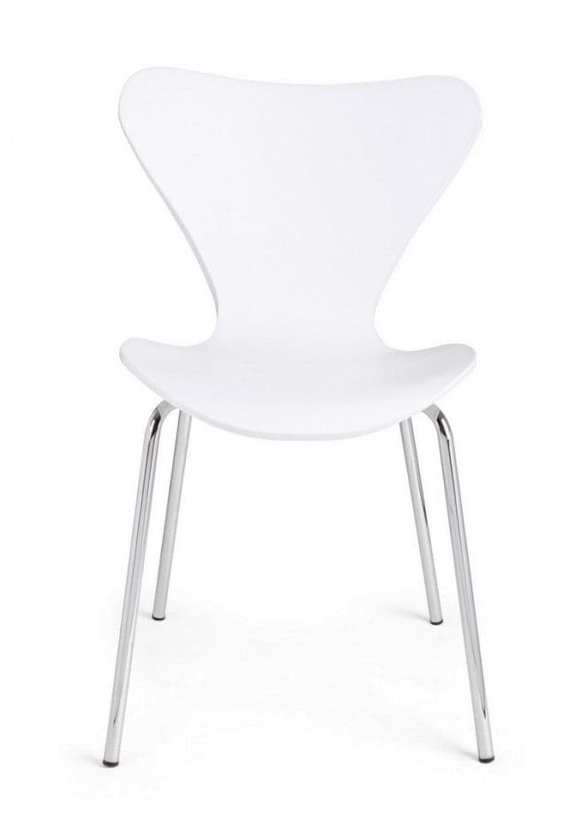 Sedia "Tessa" con gambe in acciaio verniciato a polvere epossidica, per arredo interno 50 x 49,5 x h 82 cm - 32