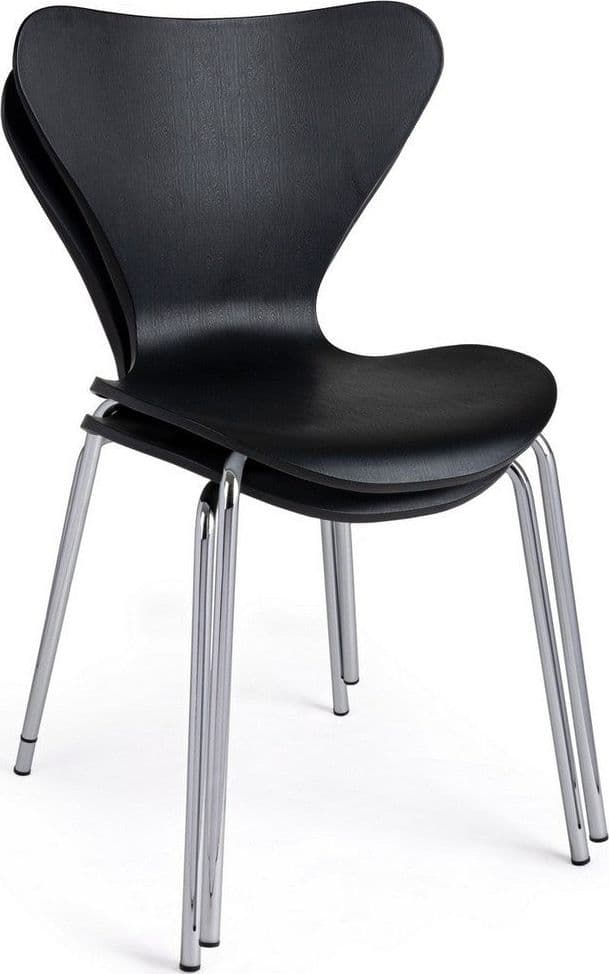 Sedia "Tessa" con gambe in acciaio verniciato a polvere epossidica, per arredo interno 50 x 49,5 x h 82 cm - 39