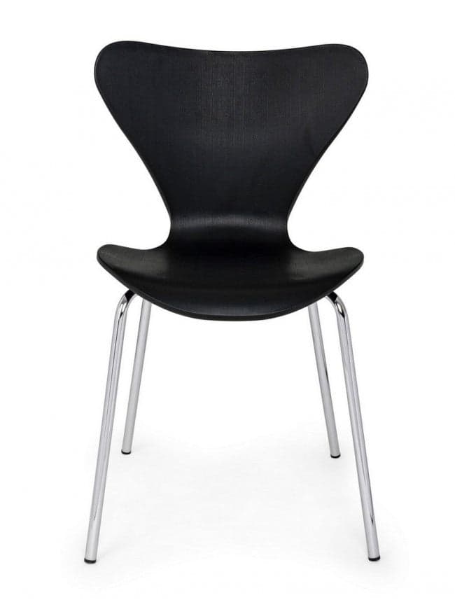Sedia "Tessa" con gambe in acciaio verniciato a polvere epossidica, per arredo interno 50 x 49,5 x h 82 cm - 41