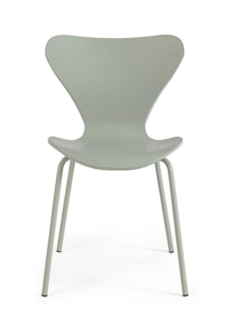 Sedia "Tessa" con gambe in acciaio verniciato a polvere epossidica, per arredo interno 50 x 49,5 x h 82 cm in Sedie Decor Space - Altamura, commercioVirtuoso.it