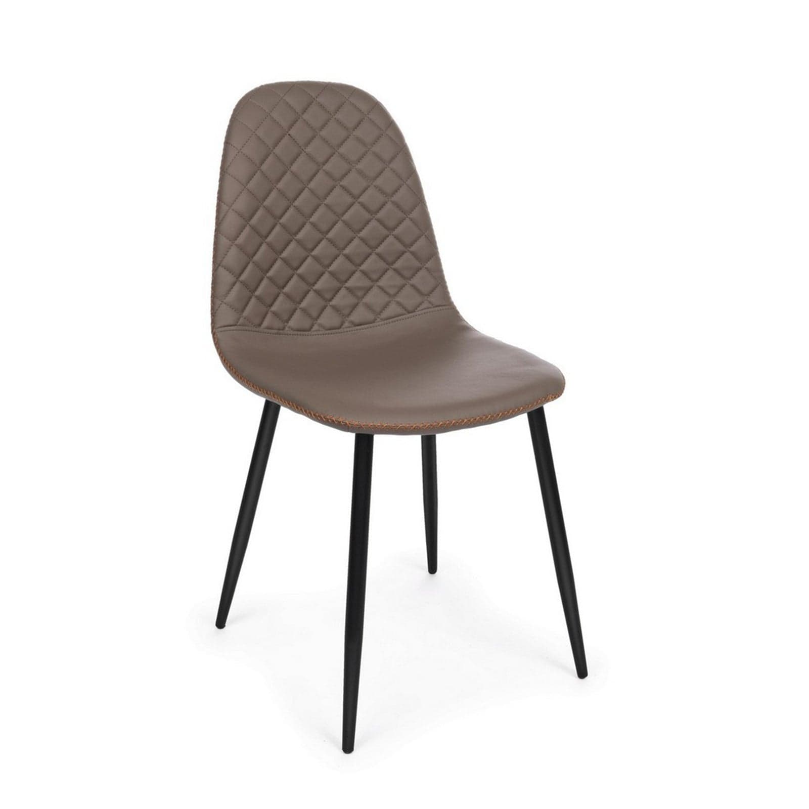 Sedia "Amanda" con struttura in acciaio e compensato, per arredo interno 45 x 54 x h 87 cm Casa e cucina/Arredamento/Sala da pranzo/Sedie Decor Space - Altamura, Commerciovirtuoso.it