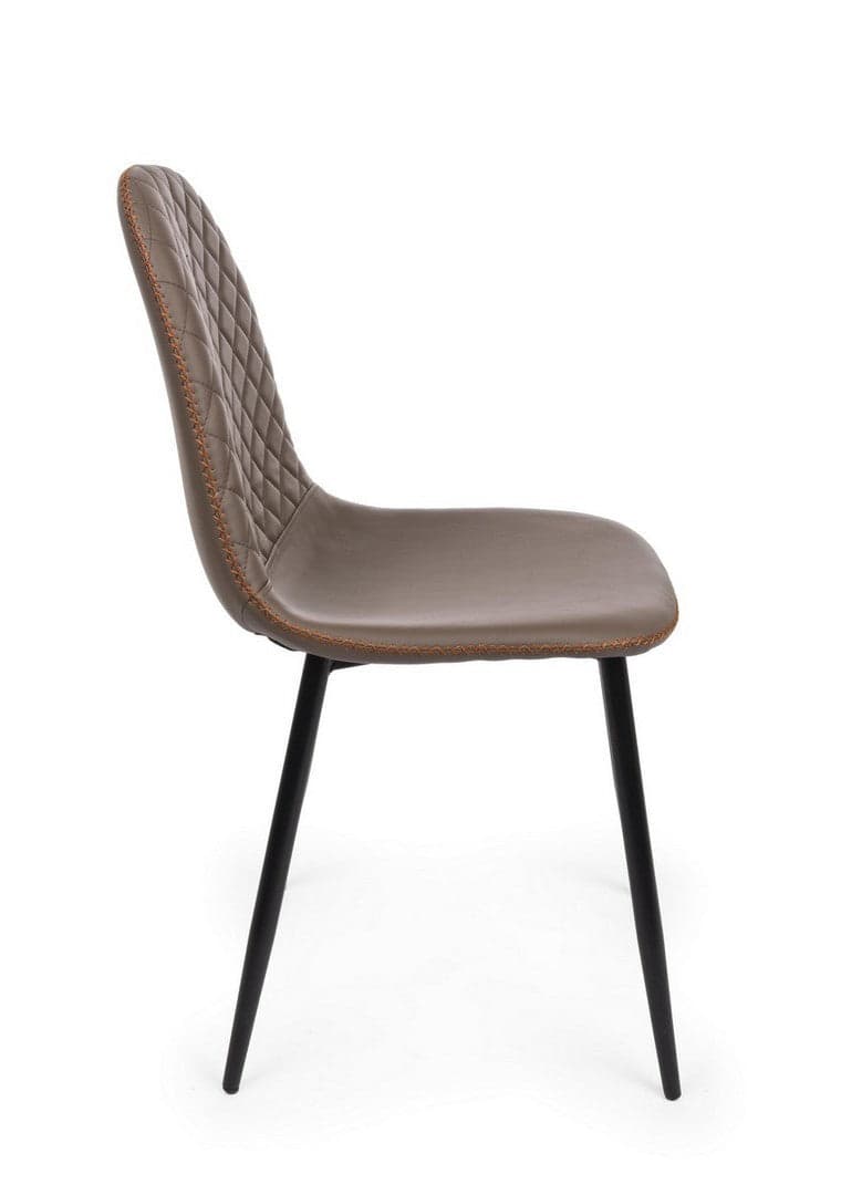 Sedia "Amanda" con struttura in acciaio e compensato, per arredo interno 45 x 54 x h 87 cm Casa e cucina/Arredamento/Sala da pranzo/Sedie Decor Space - Altamura, Commerciovirtuoso.it