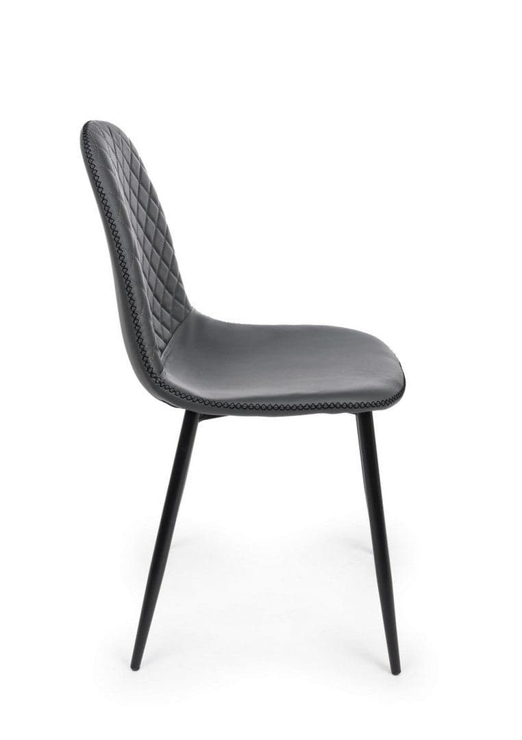 Sedia "Amanda" con struttura in acciaio e compensato, per arredo interno 45 x 54 x h 87 cm Casa e cucina/Arredamento/Sala da pranzo/Sedie Decor Space - Altamura, Commerciovirtuoso.it