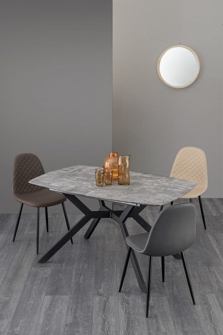 Sedia "Amanda" con struttura in acciaio e compensato, per arredo interno 45 x 54 x h 87 cm Casa e cucina/Arredamento/Sala da pranzo/Sedie Decor Space - Altamura, Commerciovirtuoso.it