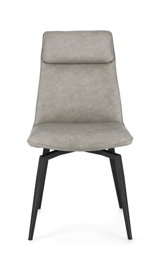 Sedia "Lawrence" con gambe in acciaio verniciato a polvere epossidica, per arredo interno 48 x 64 x h 92 cm in Sedie Decor Space - Altamura, commercioVirtuoso.it