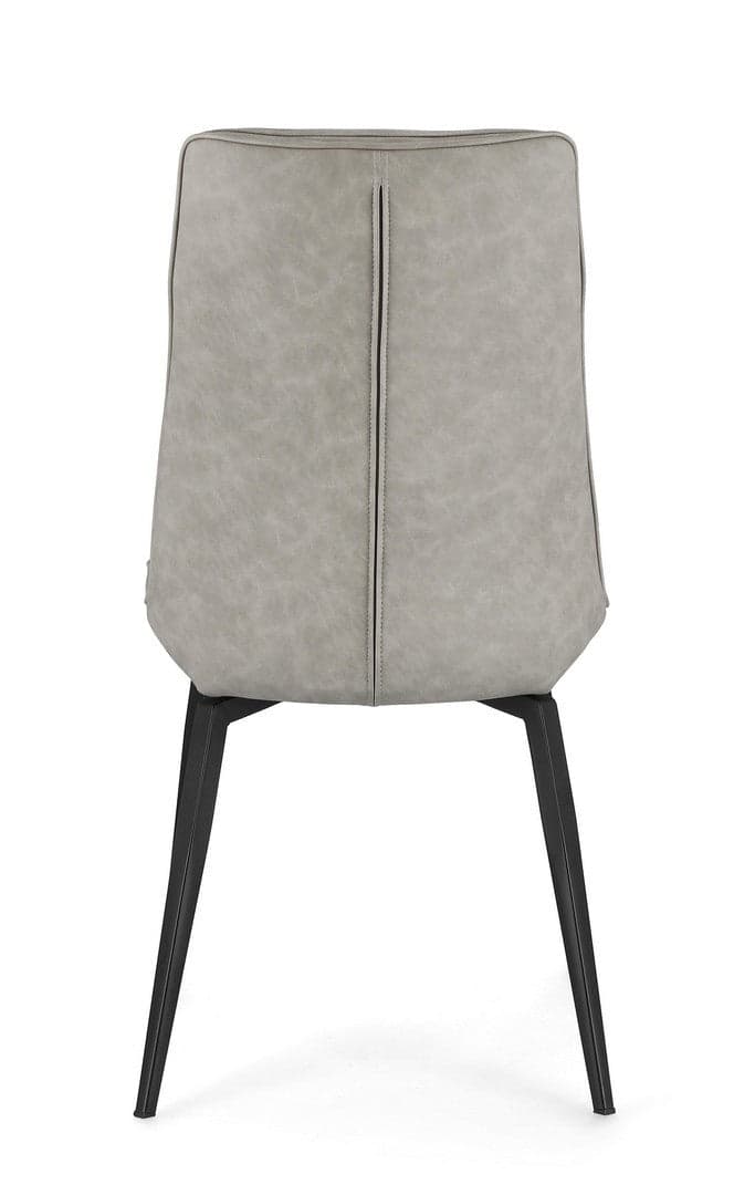 Sedia "Lawrence" con gambe in acciaio verniciato a polvere epossidica, per arredo interno 48 x 64 x h 92 cm in Sedie Decor Space - Altamura, commercioVirtuoso.it