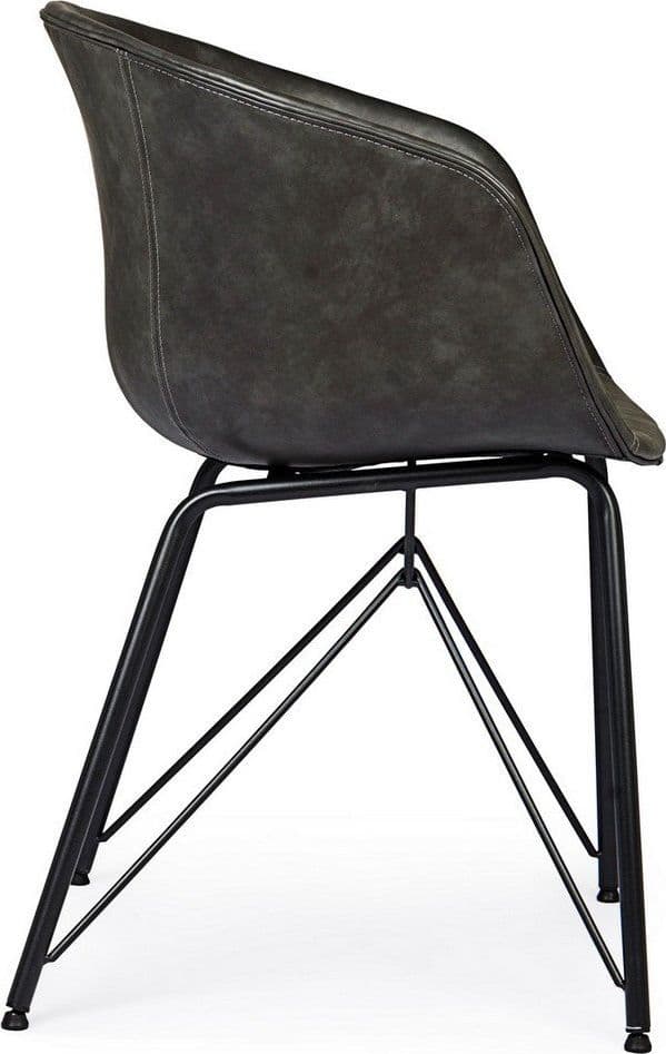 Sedia "Warhol" con gambe in acciaio verniciato a polvere epossidica, per arredo interno 59 x 54,5 x h 80 cm - 33