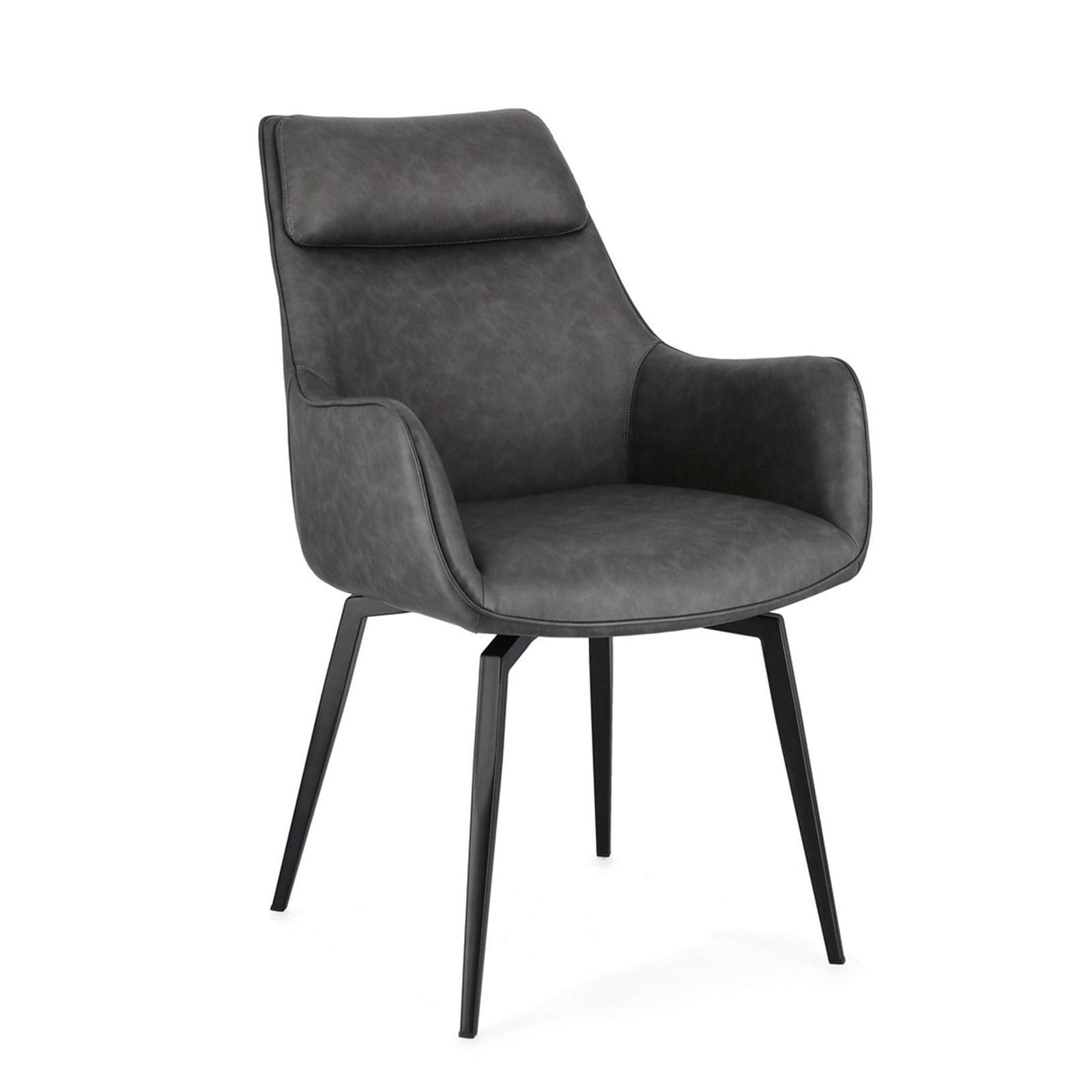 Sedia "Lawrence" con gambe in acciaio verniciato a polvere epossidica, per arredo interno 56 x 65 x h 92 cm in Sedie Decor Space - Altamura, commercioVirtuoso.it