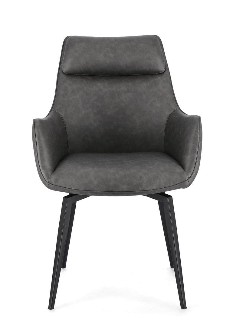 Sedia "Lawrence" con gambe in acciaio verniciato a polvere epossidica, per arredo interno 56 x 65 x h 92 cm in Sedie Decor Space - Altamura, commercioVirtuoso.it