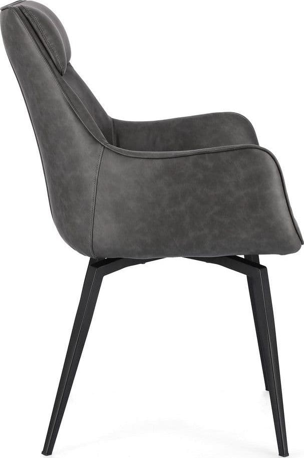 Sedia "Lawrence" con gambe in acciaio verniciato a polvere epossidica, per arredo interno 56 x 65 x h 92 cm in Sedie Decor Space - Altamura, commercioVirtuoso.it