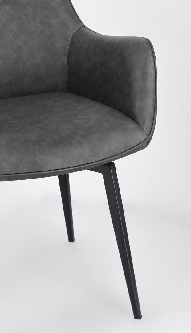 Sedia "Lawrence" con gambe in acciaio verniciato a polvere epossidica, per arredo interno 56 x 65 x h 92 cm in Sedie Decor Space - Altamura, commercioVirtuoso.it