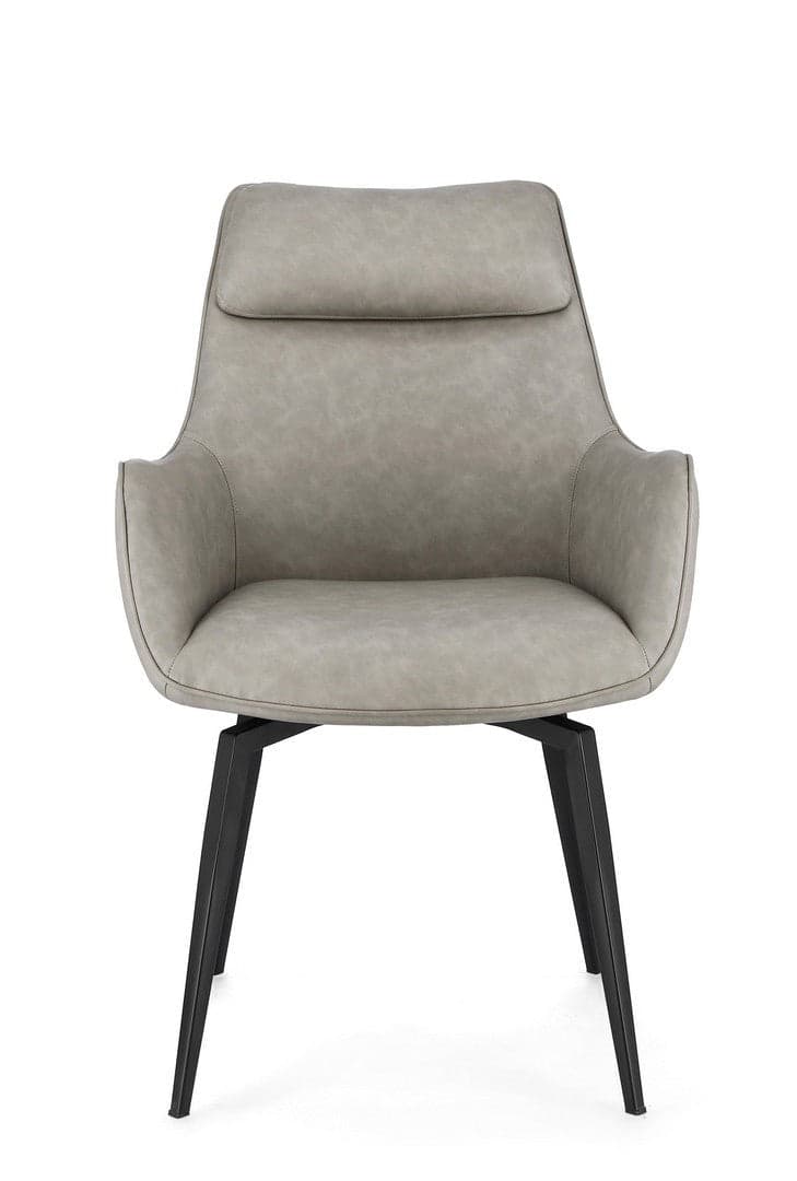Sedia "Lawrence" con gambe in acciaio verniciato a polvere epossidica, per arredo interno 56 x 65 x h 92 cm in Sedie Decor Space - Altamura, commercioVirtuoso.it
