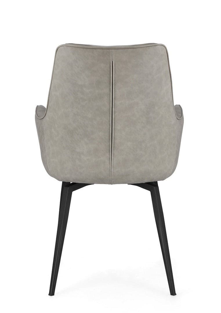 Sedia "Lawrence" con gambe in acciaio verniciato a polvere epossidica, per arredo interno 56 x 65 x h 92 cm in Sedie Decor Space - Altamura, commercioVirtuoso.it